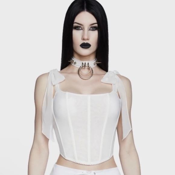 Dolls Kill Widow In The Mist Bustier top - Picture 1 of 8